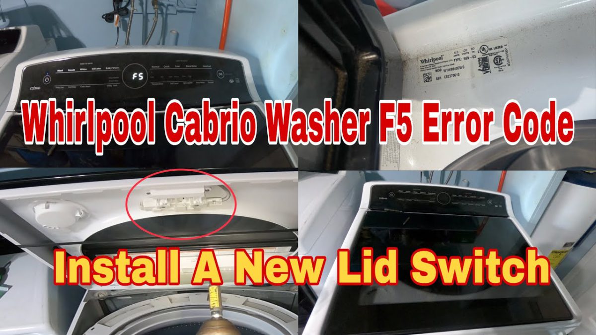 How to Fix F5 Error on Whirlpool Washer